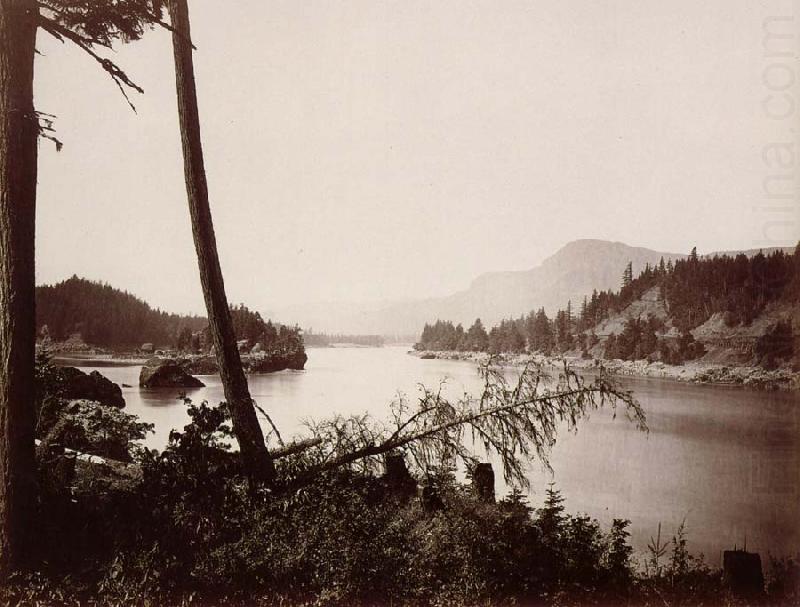 Carleton E.Watkins Vue du fleuve Columbia et de la chain des Cascades china oil painting image